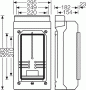 Preview: Hensel KV 9338 Zählergehäuse, HxBxT 583x295x182 mm, grau