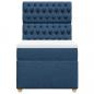 Preview: Boxspringbett mit Matratze Blau 80x200 cm Stoff