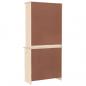 Preview: Highboard ALTA 77x35x165 cm Massivholz Kiefer