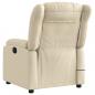 Preview: Massagesessel Elektrisch Creme Stoff