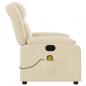 Preview: Massagesessel Elektrisch Creme Stoff