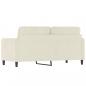 Preview: 2-Sitzer-Sofa Creme 140 cm Samt