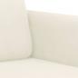 Preview: 2-Sitzer-Sofa Creme 140 cm Samt