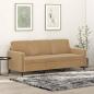 Preview: ARDEBO.de - 3-Sitzer-Sofa Braun 180 cm Samt