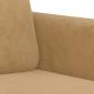 Preview: 3-Sitzer-Sofa Braun 180 cm Samt