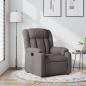 Preview: ARDEBO.de - Relaxsessel Taupe Stoff