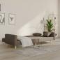 Preview: Schlafsofa 2-Sitzer mit 2 Kissen Taupe Stoff