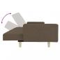 Preview: Schlafsofa 2-Sitzer mit 2 Kissen Taupe Stoff