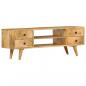 Preview: TV-Schrank 110 x 35 x 40 cm Massivholz Mango