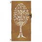 Preview: Gartentor 85x175 cm Cortenstahl Baum-Design