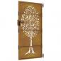 Preview: Gartentor 85x175 cm Cortenstahl Baum-Design