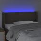 Preview: LED Kopfteil Taupe 83x16x78/88 cm Stoff