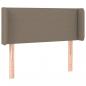 Preview: LED Kopfteil Taupe 93x16x78/88 cm Stoff