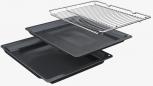 Preview: Bosch HBD632LS81 EEK: A+ Einbau-Backofen-Set mit Elektro-Kochfeld (HBG537BB3 + PKC845FP1D), 60 cm breit, 71 L, 3D-Heißluft, Eco Clean-Programm, Hydrolytisch, Kochfeld 80 cm breit, Rahmen aufliegend, schwarz