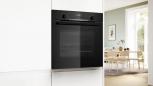 Preview: Bosch HBD631CS62 EEK: A+ Einbau-Backofen-Set mit Elektro-Kochfeld (HBG537BB3 + PKN645BA2E), 60 cm breit, 71 L, 3D-Heißluft, Eco Clean Direc, Kindersicherung, Rahmen aufliegend, schwarz