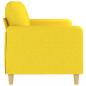 Preview: 3-Sitzer-Sofa Hellgelb 180 cm Stoff