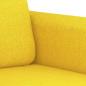 Preview: 3-Sitzer-Sofa Hellgelb 180 cm Stoff