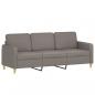 Preview: 3-Sitzer-Sofa Taupe 180 cm Stoff