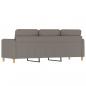 Preview: 3-Sitzer-Sofa Taupe 180 cm Stoff