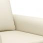 Preview: 2-Sitzer-Sofa Creme 120 cm Kunstleder