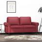 Preview: ARDEBO.de - 2-Sitzer-Sofa Weinrot 120 cm Kunstleder