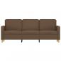 Preview: 3-Sitzer-Sofa Braun 180 cm Stoff