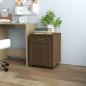 Preview: ARDEBO.de - Rollschrank Braun Eichen-Optik 45x38x54 cm Holzwerkstoff