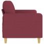 Preview: 3-Sitzer-Sofa Weinrot 180 cm Stoff