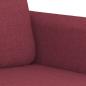 Preview: 3-Sitzer-Sofa Weinrot 180 cm Stoff