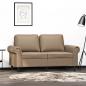 Preview: ARDEBO.de - 2-Sitzer-Sofa Cappuccino-Braun 120 cm Kunstleder