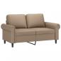 Preview: 2-Sitzer-Sofa Cappuccino-Braun 120 cm Kunstleder