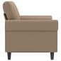 Preview: 2-Sitzer-Sofa Cappuccino-Braun 120 cm Kunstleder