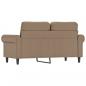 Preview: 2-Sitzer-Sofa Cappuccino-Braun 120 cm Kunstleder