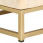 Preview: Nachttisch Golden 40x30x50 cm Massivholz Mango