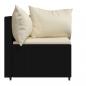 Preview: Garten-Ecksofas mit Kissen 2 Stk. Schwarz Poly Rattan