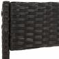 Preview: 4-tlg. Garten-Lounge-Set mit Kissen Schwarz Poly Rattan