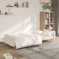 Preview: Schlafsofa 2-Sitzer Creme Stoff