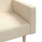 Preview: Schlafsofa 2-Sitzer Creme Stoff