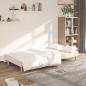 Preview: Schlafsofa 2-Sitzer Creme Stoff