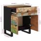 Preview: Nachttisch 50x33x60 cm Altholz Massiv & Holzwerkstoff