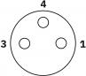 Preview: Phoenix Contact SAC-3P-M 8MS/ 1,5-PUR/M 8FS - Sensor-/Aktor-Kabel (1681923)