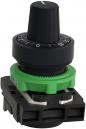 Preview: Schneider Electric ZB5AD912 Harmony XB5, Potentiometer, Frontelement, Kunststoff, 22mm, für Potentiometer mit Achslänge 45-50mm, Achse 6mm