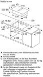 Preview: Bosch PVQ711HGA7 Serie 6 EEK:B Kochfeld mit Dunstabzug (HEZ9VDSB2 + PVQ711H26E), 70 cm breit, 500 m³/h, Induktion, Flachkanal, DirectSelect, rahmenlos aufliegend, schwarz