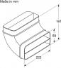 Preview: Bosch PVQ711HGA7 Serie 6 EEK:B Kochfeld mit Dunstabzug (HEZ9VDSB2 + PVQ711H26E), 70 cm breit, 500 m³/h, Induktion, Flachkanal, DirectSelect, rahmenlos aufliegend, schwarz