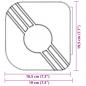 Preview: Markise Einziehbar Anthrazit 5x3 m Stoff und Aluminium