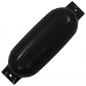 Preview: Bootsfender 2 Stk. Schwarz 69 x 21,5 cm PVC