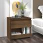 Preview: Nachttische 2 Stk. Braun Eichen-Optik 40x30x39cm Holzwerkstoff