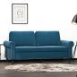 Preview: ARDEBO.de - 2-Sitzer-Sofa Blau 140 cm Samt