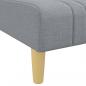 Preview: Schlafsofa in L-Form Hellgrau 279x140x70 cm Stoff