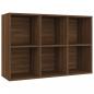 Preview: Bücherregal/Sideboard Braun Eichen-Optik 66x30x98 cm